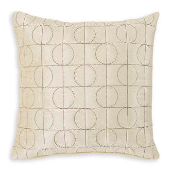 Set of four Ashley Furniture Kydner pillows featuring stylish fabric covers and decorative designs for cozy home decor.
