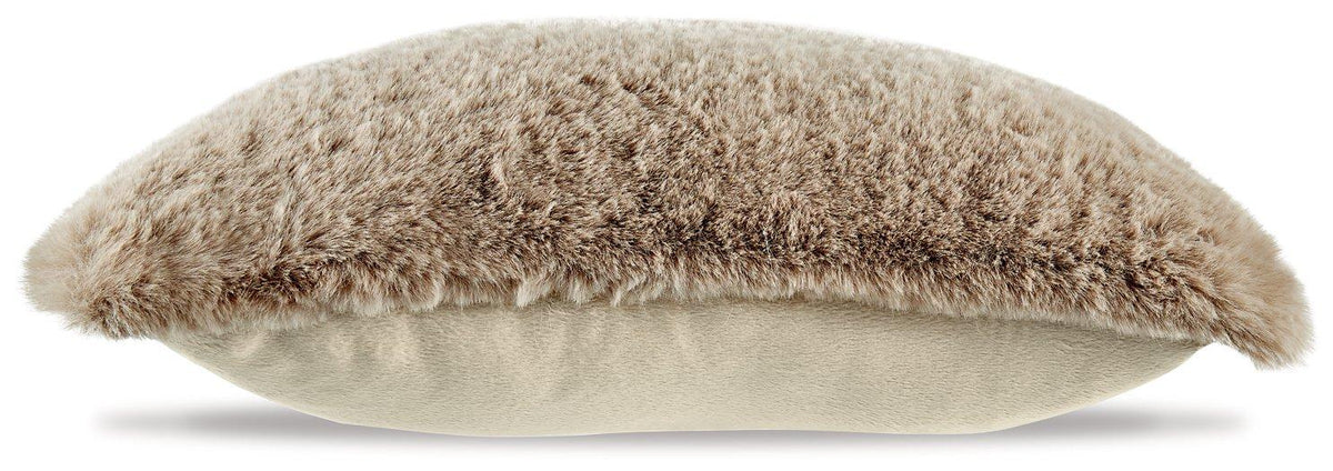 Ashley Furniture Gariland Pillow featuring soft fabric and decorative stitching, perfect for adding comfort and style to your home.