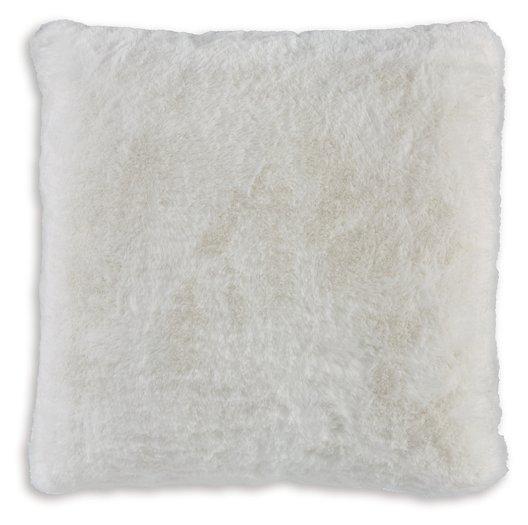 Ashley Furniture Gariland Pillow featuring soft, decorative fabric with a stylish pattern, perfect for enhancing home decor.