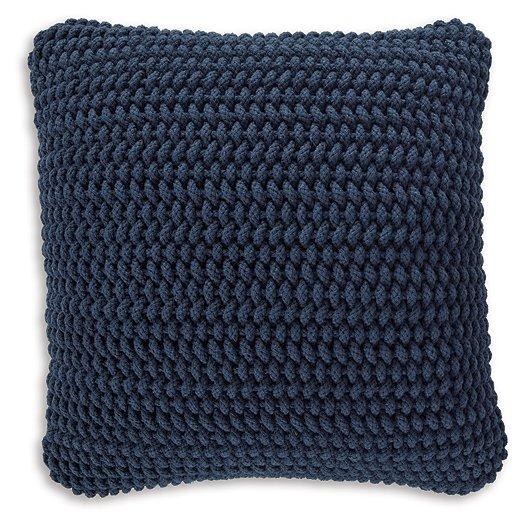 Set of four Ashley Furniture Renemore pillows with soft fabric covers and decorative stitching, ideal for sofa or bed decor.