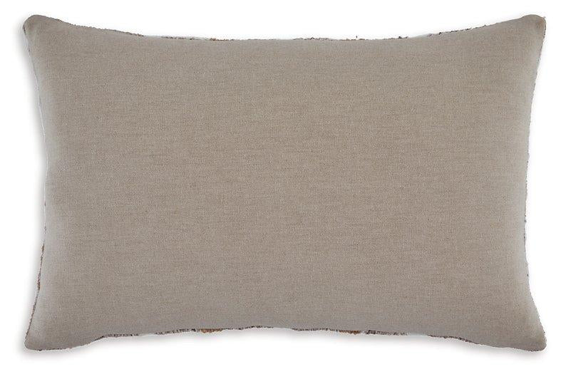 Set of four Ashley Furniture Benish pillows, plush decorative cushions with textured fabric, perfect for sofa or bed decor.