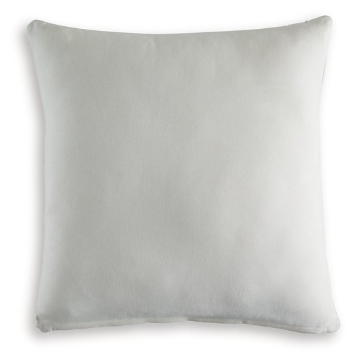 Set of four Dainwick pillows from Ashley Furniture featuring soft fabric covers and decorative stitching.