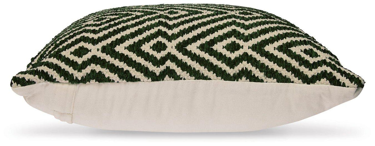 Set of four Ashley Furniture Digover pillows with soft fabric and decorative patterns, perfect for sofa or bed decor.
