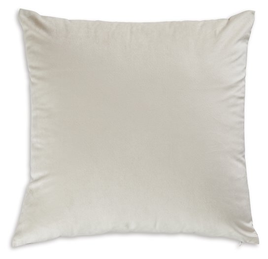 Set of four Ashley Furniture Edinfielders pillows with decorative patterns and plush fabric, perfect for sofa or bed decor.