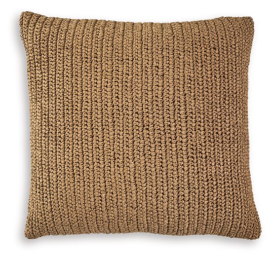 Set of four Habenvale pillows by Ashley Furniture, soft decorative cushions with neutral fabric and plush texture.