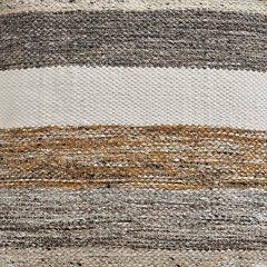 Ashley Furniture Josalind Pouf, soft fabric upholstery and round shape, perfect as a footrest or accent piece.
