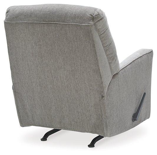 Comfortable Ashley Furniture Altari recliner with plush upholstery and reclining feature, shown in a modern living room setting.