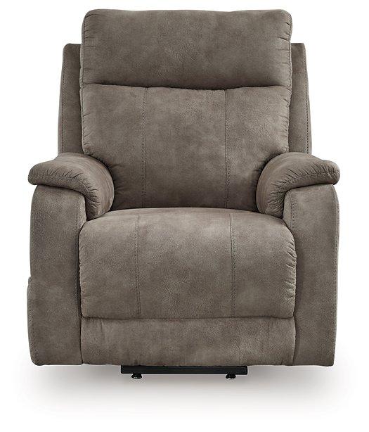 Ashley Furniture Crestmeade Power Lift Recliner with plush upholstery and armrests, designed for comfort and easy reclining.