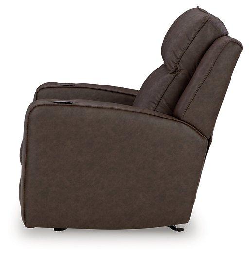 Lavenhorne recliner by Ashley Furniture featuring plush fabric upholstery and a comfortable, modern design.