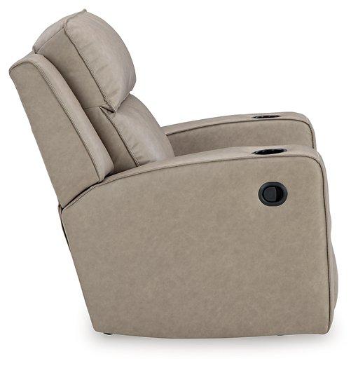 Lavenhorne recliner by Ashley Furniture featuring plush fabric upholstery and a comfortable, modern design for living room seating.