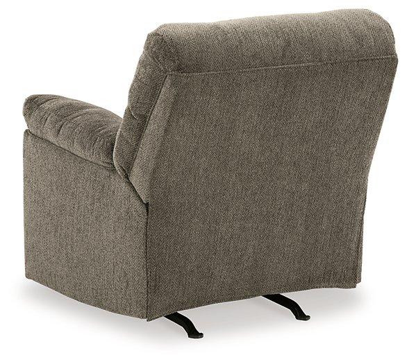 Ashley Furniture Alphons recliner in a cozy fabric, featuring plush cushioning and a classic design for comfortable seating.