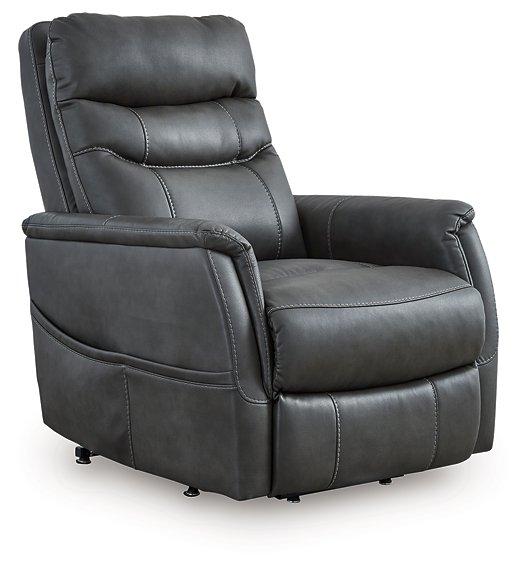 Ashley Furniture Strawbill Power Lift Recliner showing plush upholstery and adjustable reclining features.