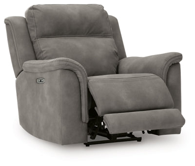 Next-Gen DuraPella Power Recliner by Ashley Furniture, shown in an open position with plush cushioning and modern design.