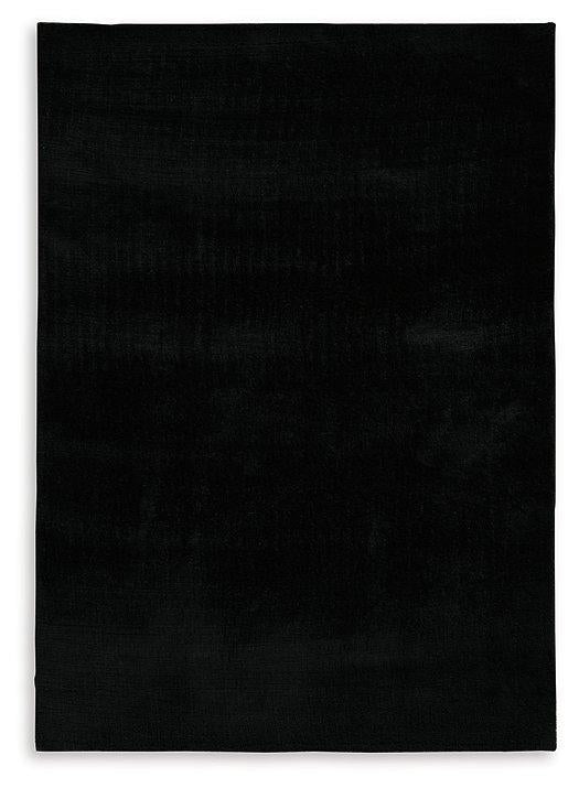 Ashley Furniture Anaben rug featuring a stylish, textured design in neutral tones, perfect for enhancing living room decor.