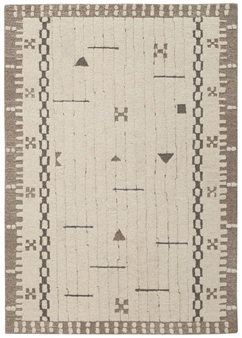 Ashley Furniture Dot Area Rug featuring a modern design with dotted pattern, soft texture, perfect for living room or bedroom decor.