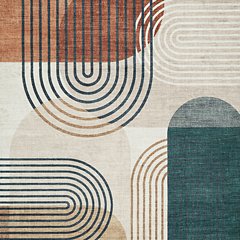 Ashley Furniture Farrendale washable area rug with a soft, textured design in neutral tones, perfect for modern living rooms.