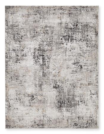 Large Ashley Furniture Elaning rug with intricate patterns and soft texture, suitable for living rooms or bedrooms.