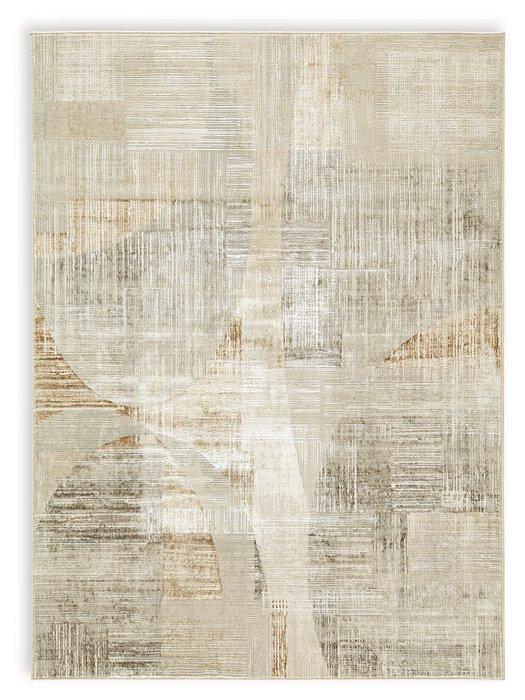 Large Ashley Furniture Truward Rug featuring intricate patterns and soft texture, ideal for enhancing living room or bedroom decor.