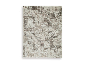 Ashley Furniture Barricland Rug in a stylish patterned design, showcasing its soft texture and vibrant colors.