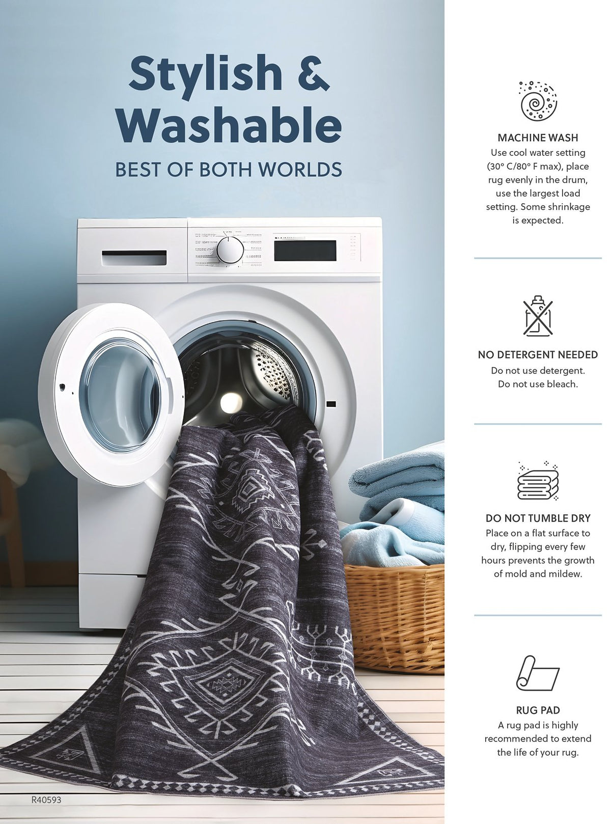 Ashley Furniture Garyard 5x7 washable medium rug with a soft, patterned design, ideal for living rooms and bedrooms.