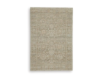 Ashley Furniture Neroham Rug featuring a textured, woven design in neutral tones for a cozy, stylish home decor addition.