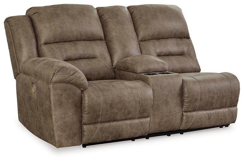 Ashley Furniture Ravenel Power Reclining Sectional with plush cushions and modern design, perfect for comfortable living room seating.
