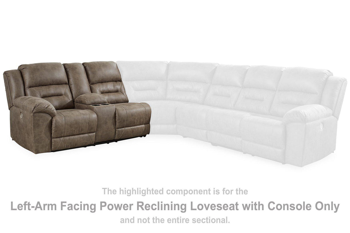 Ashley Furniture Ravenel Power Reclining Sectional with plush cushions and modern design, perfect for comfortable living rooms.