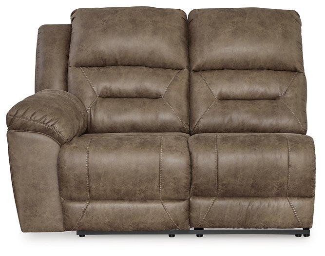 Ashley Furniture Ravenel Power Reclining Sectional showing plush fabric, reclining seats, and modern sectional design in a living room setting.