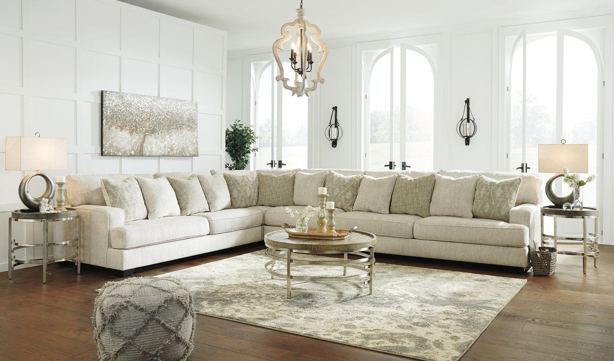 Ashley Furniture Rawcliffe sectional sofa with plush cushions and modern design, perfect for living room relaxation.