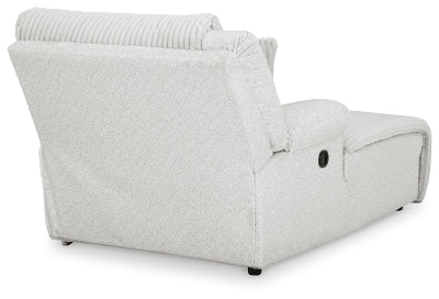 Ashley Furniture Top Tier reclining sectional sofa with chaise, showcasing plush fabric, reclining seats, and modern design.