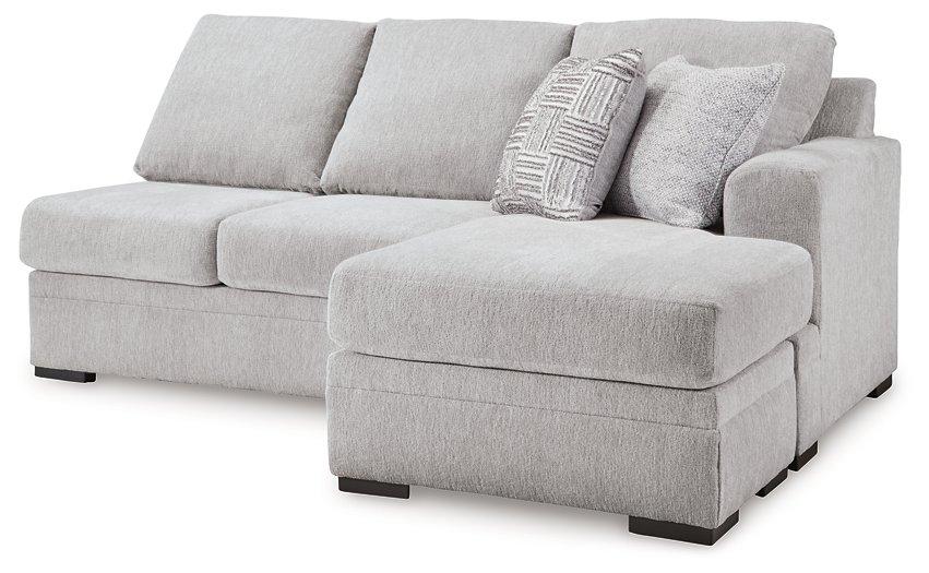 Ashley Furniture Gabyleigh sectional with chaise, showcasing plush fabric and modern design for comfortable living space.