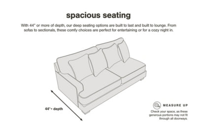 Ashley Furniture Lindyn sectional with chaise featuring deep seating and plush cushions in a modern fabric.