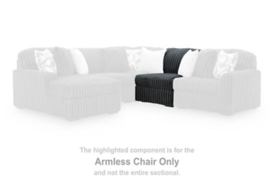 Ashley Furniture Midnight-Madness sectional sofa, modern L-shaped living room sectional with plush cushions and dark fabric upholstery