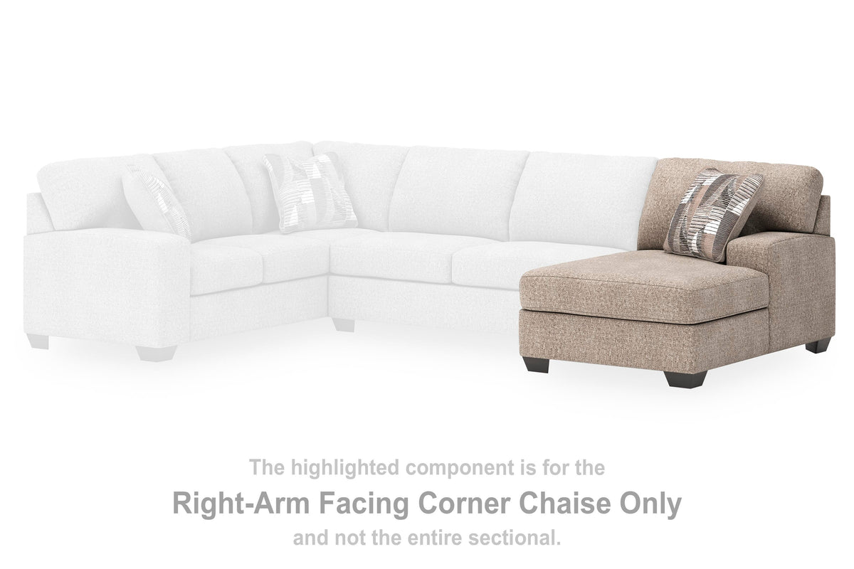 Ashley Furniture Newellen sleeper sectional with chaise, featuring plush upholstery and a modern design for comfortable living space.