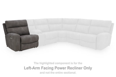 Ashley Furniture Next-Gen DuraPella power reclining sectional with plush cushions and modern design, shown in a spacious living room setting.