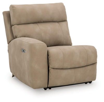 Ashley Furniture Next-Gen DuraPella power reclining sectional shown from an angled view, featuring plush cushions and modern design.