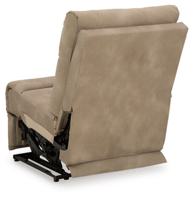 Ashley Furniture Next-Gen DuraPella power reclining sectional with plush cushions and modern design, seen from the back.