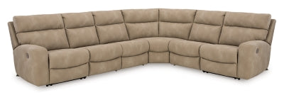 Ashley Furniture Next-Gen DuraPella Power Reclining Sectional with plush cushions and modern design in a neutral fabric.