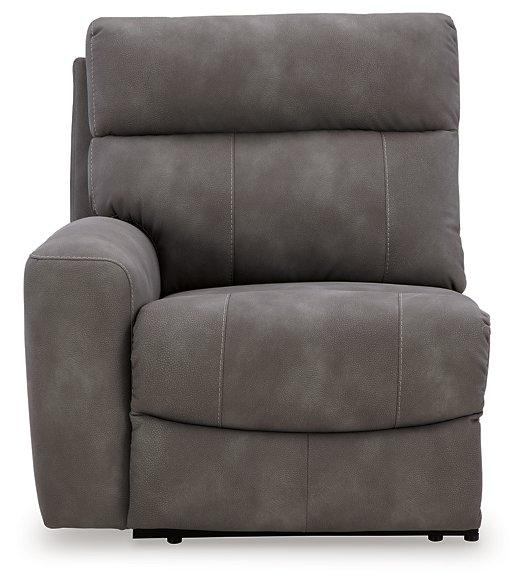 Ashley Furniture Next-Gen DuraPella power reclining sectional loveseat with console, featuring plush cushions and modern design.