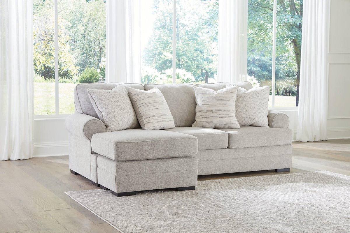 Ashley Furniture Eastonbridge Sofa Chaise with plush cushions and a modern design in a neutral fabric upholstery.