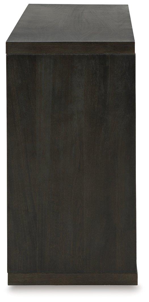 Ashley Furniture Camlett Console Sofa Table with sleek wood finish and modern design, perfect for living room or entryway decor.