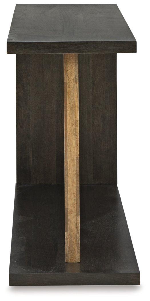 Ashley Furniture Camlett Console Sofa Table with sleek wooden surface and sturdy legs for stylish living room storage