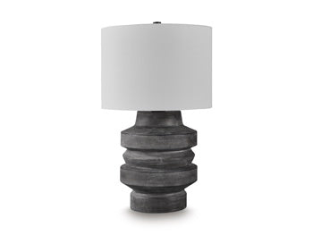 Ashley Furniture Wahida table lamp with a stylish base and fabric shade, perfect for adding ambient lighting to a room