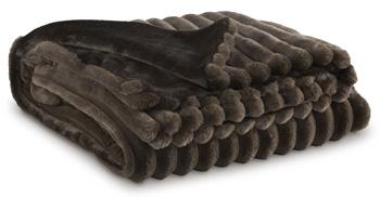Set of three Ashley Furniture Alsonwell throws featuring soft fabric and stylish patterns, perfect for cozy home decor.