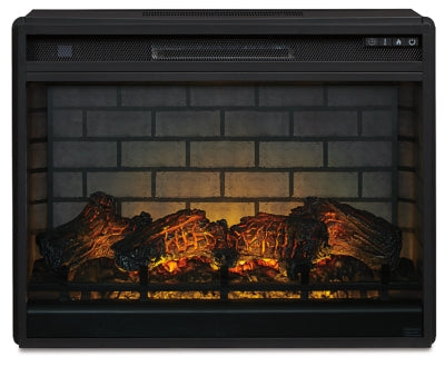 Wittenmyer 72-inch TV stand with electric fireplace from Ashley Furniture, showcasing a modern wooden design with a built-in fireplace.