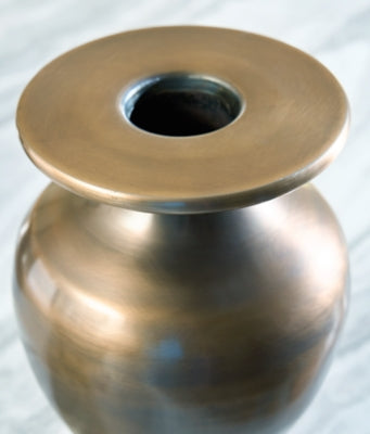 Ashley Furniture Fedorleigh Vase with intricate design, showcasing elegant ceramic craftsmanship on a neutral background.