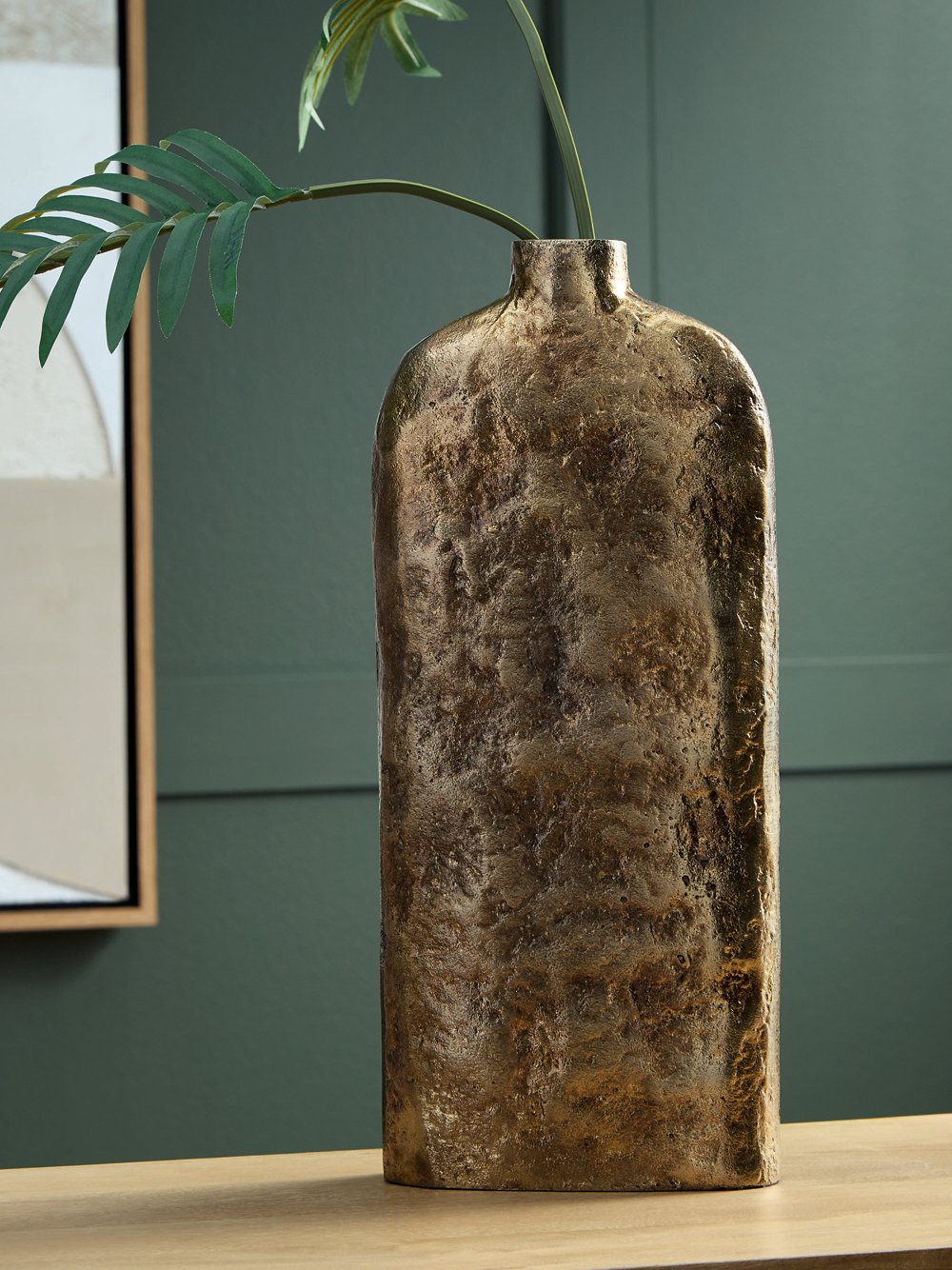 Ashley Furniture Wallmond Vase, decorative ceramic vase with a modern design, shown in a close-up view.