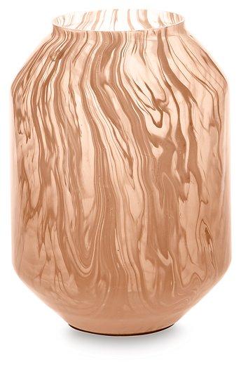 Elegant Dushby Vase by Ashley Furniture with a sleek, modern design, shown in a stylish interior setting.