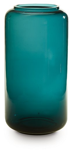 Ashley Furniture Inisland vase featuring a sleek, modern design with a smooth, curved surface and neutral finish.