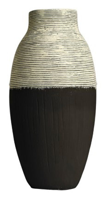 Ashley Furniture Girtha Vase, elegant ceramic vase with a textured finish, ideal for decorative display.